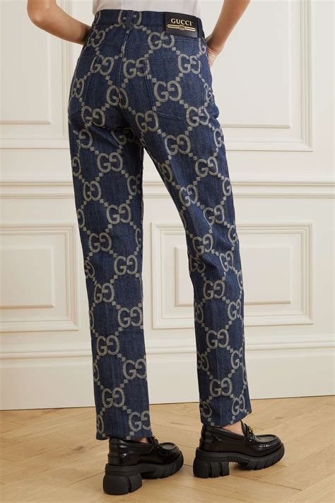 gucci giubbino jeans|gucci jacquard jeans.